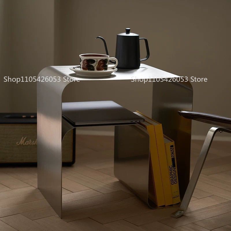 Home Bar Shelf - 중세풍, 바우하우스, 스테인리스 스틸, 사이드 테이블,