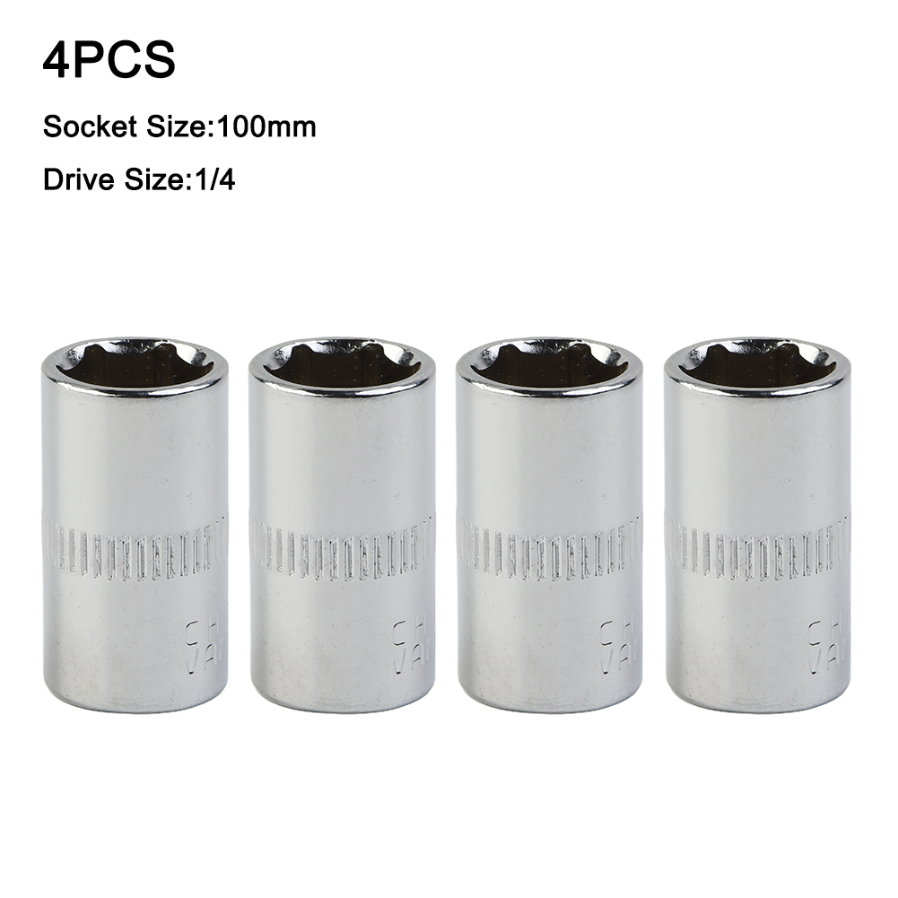 Home Bar Supplies - 4pcs 소켓 크롬 바나듐 강철 1/4