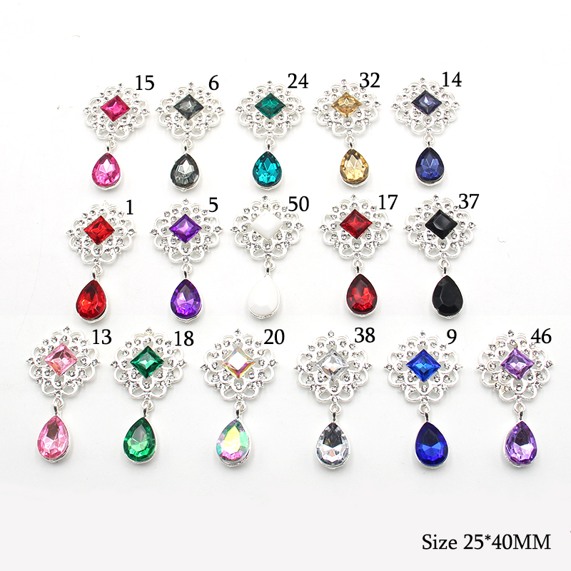 Cocktail Recipe Book - 빛나는 크리스탈 라인석 브로치 액세서리 25*46MM