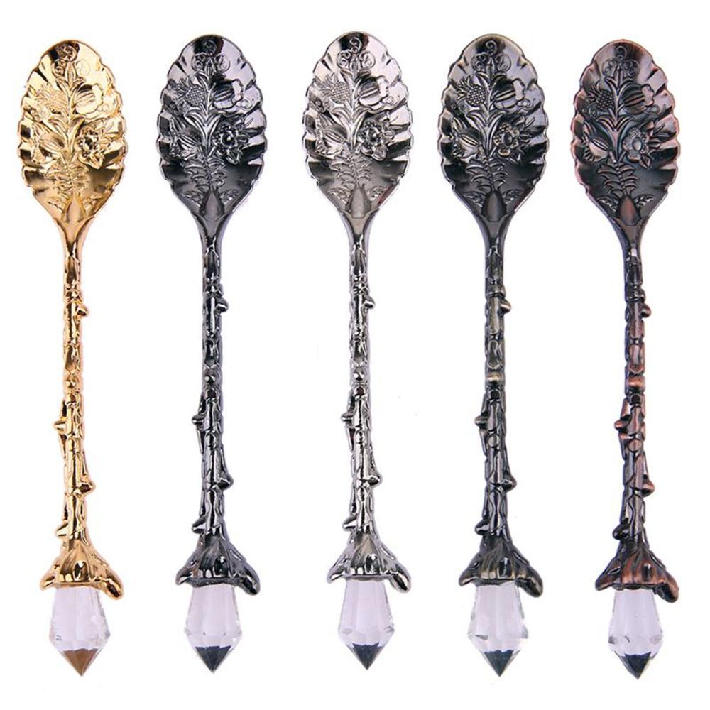 Ice Pick Pick - 커피 스푼 크리스탈 헤드 티 플랫웨어