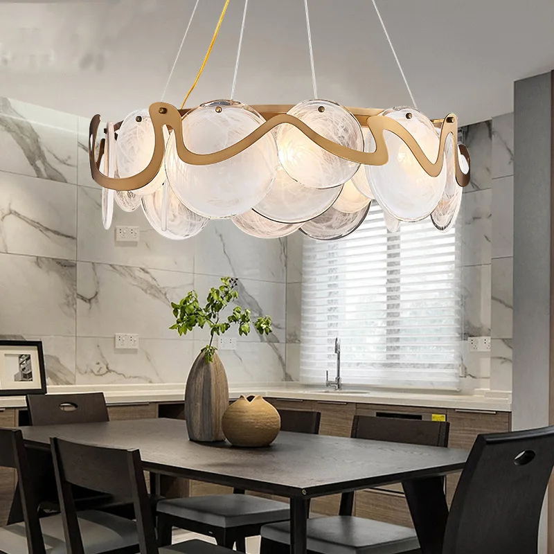 현대적인 고급 거실 유리 LED 펜던트 램프 레스토랑  - Home Bar And Counter 리뷰 및 가격