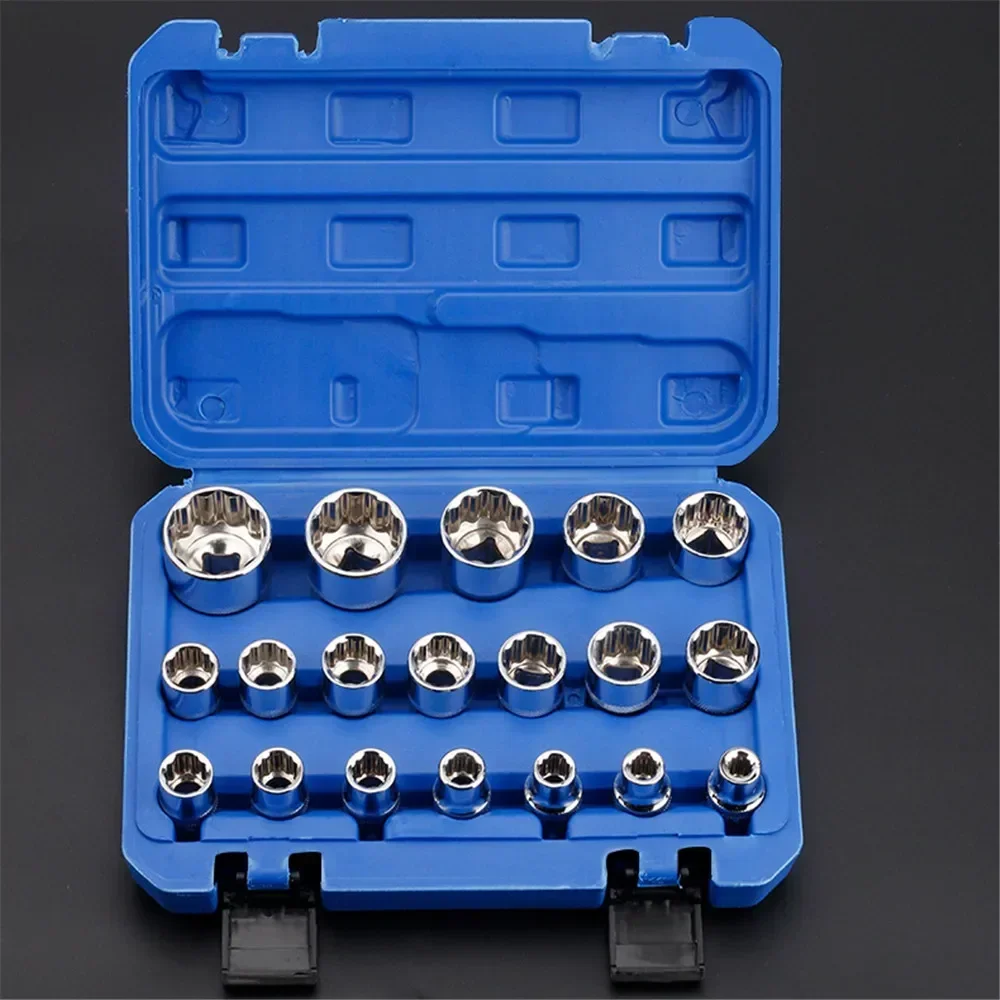 12 포인트 소켓 렌치 세트 8-32mm 보관함 잠금  - Home Bar Supplies 리뷰 및 가격