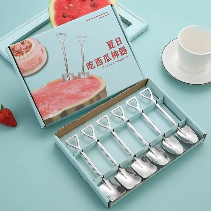 창의적인 스테인리스 스틸 수박 아이스크림 커피 스푼 사 - Ice Pick Pick 리뷰 및 가격