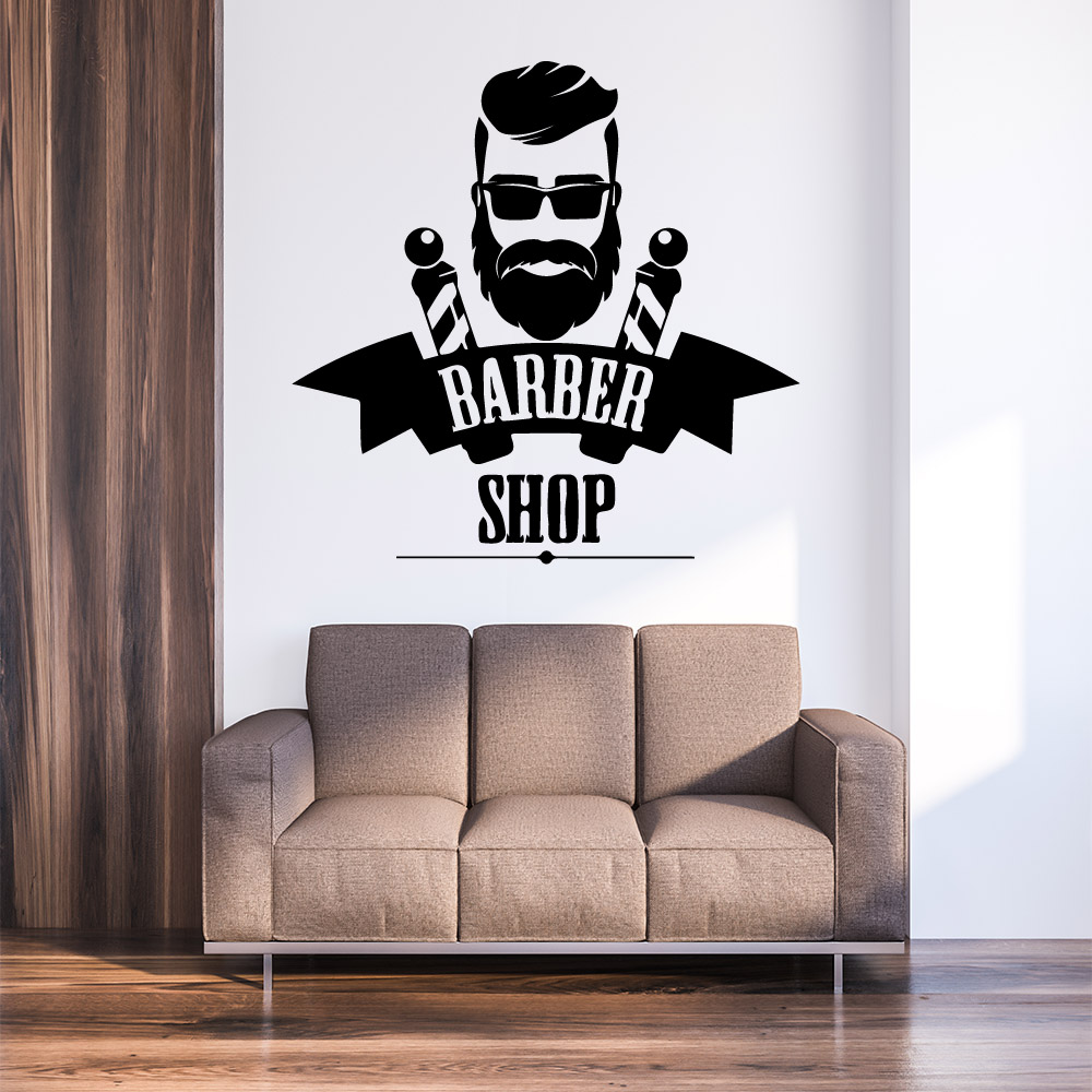 방수 비닐 벽지 벽 아트 스티커, 이발소 벽화 - Home Barbershop 리뷰 및 가격