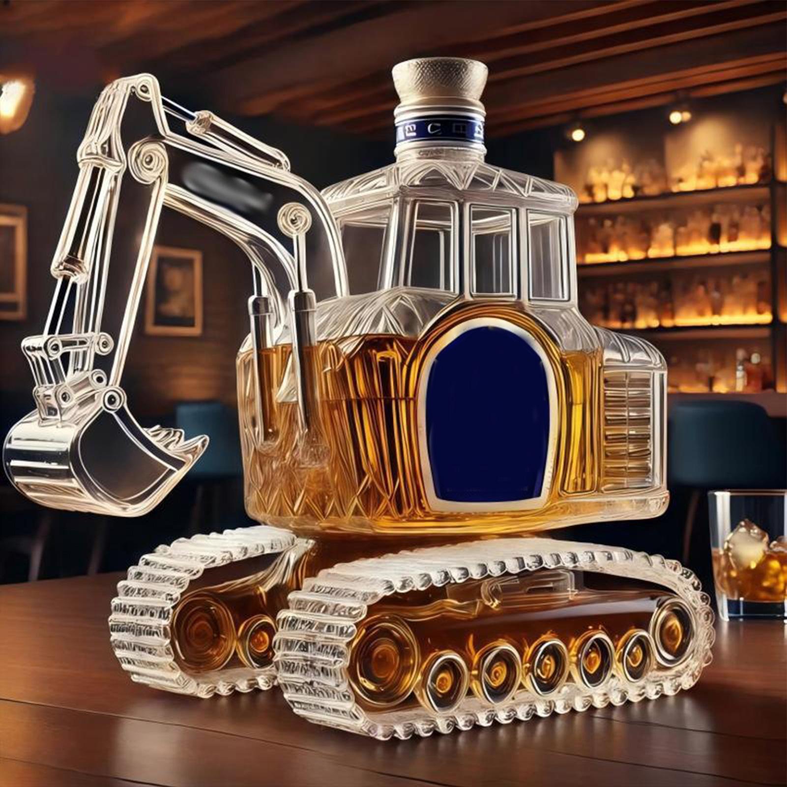 헤비듀티 굴삭기 모양 위스키 디캔터, 프리미엄 장인정신 - Home Bar Supplies 리뷰 및 가격