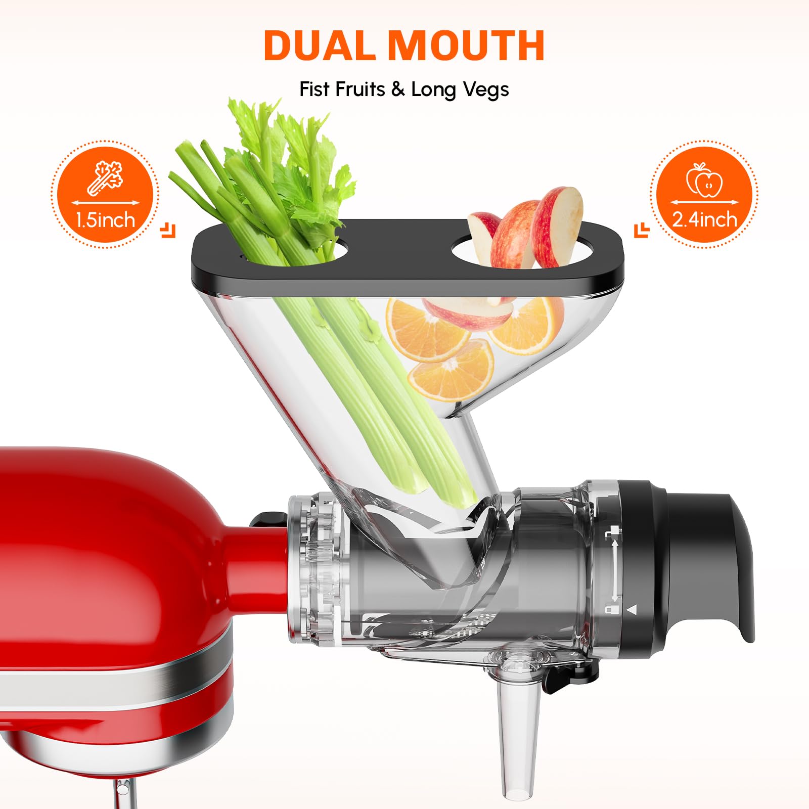 키친에이드 스탠드 믹서용 저속 냉압착 착즙기, 이중 공 - Citrus Juicer Bar 리뷰 및 가격